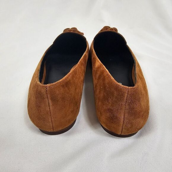 NIB Veronica Beard Cleo Tassel Snip Toe Loafers in Camel - Size 7 - Picture 4 of 10